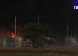 В Пролетарске пожар на нефтебазе начался с возгорания в трех местах