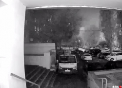 Взрыв и вспышку в небе зафиксировали камеры на севере Ростова-на-Дону 20 апреля