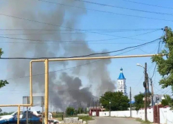 В Азовском районе ликвидирован крупный ландшафтный пожар