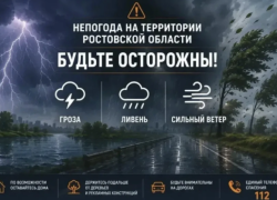Штормовой ветер до 28 м/с и гроза с градом накроют Таганрогский залив в Ростовской области