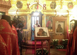 Губернатор Василий Голубев принял участие в церемонии освящения копии Донской иконы Божией Матери