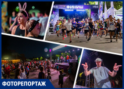 Сотни человек приняли участие в уникальном забеге с видом на ночной Ростов