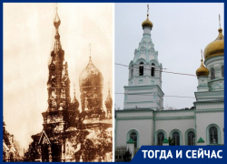 Тогда и сейчас: разрушенная и заново отстроенная Церковь Серафима Саровского в Ростове