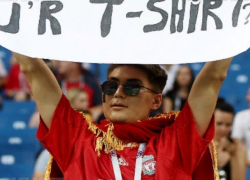 Не смог остаться инкогнито фанат, мечтавший получить майку голкипера Бельгии на стадионе «Ростов-арена»