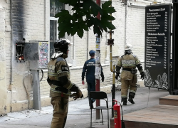 В Ростове загорелось здание медицинского колледжа на Пушкинской