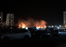 Еще один пожар: на Левенцовке в Ростове горит сухая трава