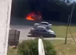 В Ростовской области взорвался автомобиль высокопоставленного военного