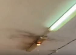 В ростовской школе №18 вспыхнула лампа во время урока