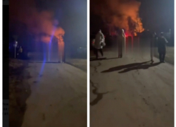 В селе Ростовской области из-за падения БПЛА загорелся жилой дом