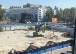 Стартовали работы на стройплощадке фонтана на площади Ленина в Ростове