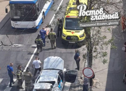 Ростов встал в пробки из-за массового ДТП с автобусами и такси 