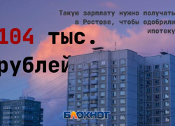 Ипотека с высокой планкой: для одобрения ростовчанам нужна зарплата от 104 тыс. рублей