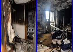 В Батайске ночной пожар лишил семью жилья и имущества