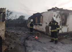 Ландшафтный пожар в Ростовской области уничтожил несколько домов