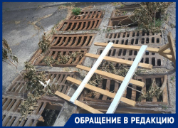 Бесхозная ливневка в Ростове превратилась в минное поле для водителей