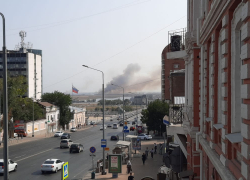 Под Ростовом снова загорелась сухая трава
