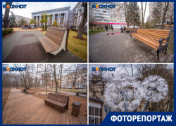 Гигантские одуванчики, эко-дорожки и неудобные лавочки: показываем, как благоустроили центр Ростова за 28 млн рублей 
