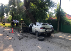 Пьяный подросток на ВАЗ врезался в дерево в Ростовской области, погибли два человека