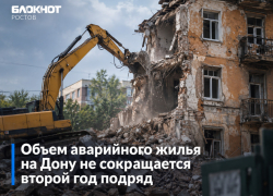 Объем аварийного жилья на Дону не сокращается второй год подряд