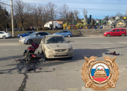 В Ростове в ДТП пострадал мотоциклист