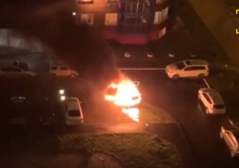 В Ростове сгорела машина помощника командующего войсками ЮВО