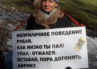 Падающий рубль ростовчане поддержали митингом 