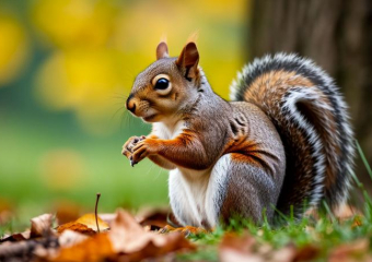 С рук лучше не кормить: зоолог рассказал об осенней активности белок