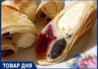 ТОВАР ДНЯ: Блинчики с вишней, маком и творогом от «Домашних полуфабрикатов Крыма»