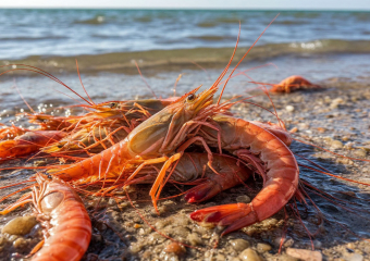 В Азовском море за текущий год выловили свыше 350 тонн креветок
