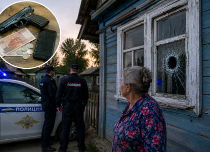 Внук обстрелял окна собственной бабушки с травмата, а потом обокрал ее 