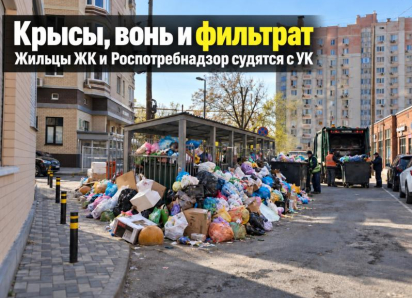 «Крысы и вонь»: жильцы ЖК и Роспотребнадзор судятся с УК из-за тонны мусора под окнами 