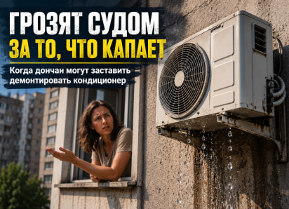 Грозят судом за то, что капает: когда дончан могут заставить демонтировать кондиционер 