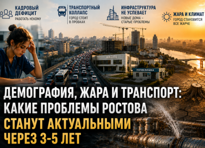 Демография, жара и транспорт: какие проблемы Ростова будут актуальными и через 3-5 лет