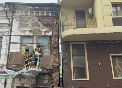 В Ростове обрушилась стена исторического дома, где остался один житель