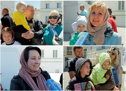«Чтобы все были счастливы»: дети поздравили жителей Ростова с Пасхой