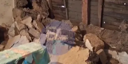 В Батайске из-за подтопления обрушилась стена жилого дома 