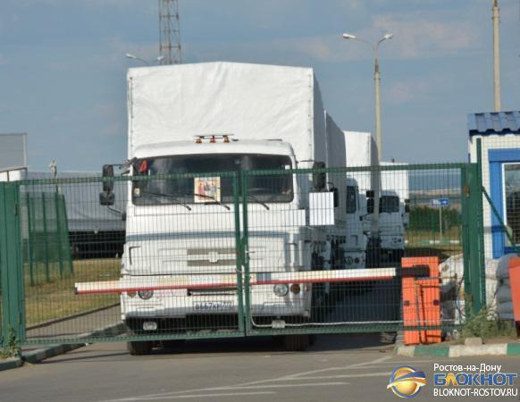 Первые машины, доставившие гуманитарный груз в Луганск, вернулись в Ростовскую область