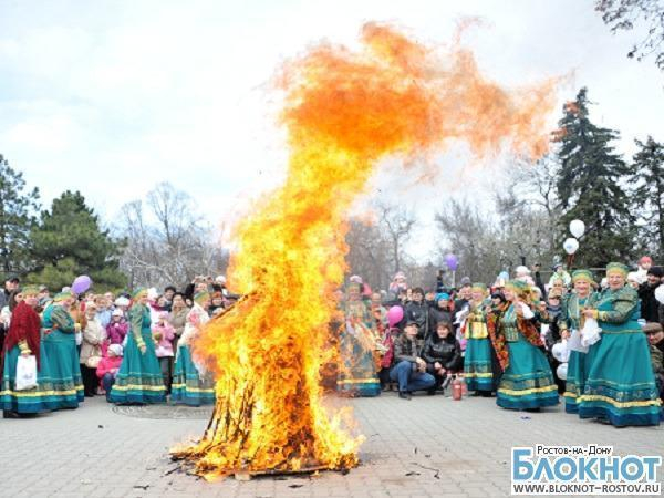 В масленичные выходные в Ростове-на-Дону проводили зиму
