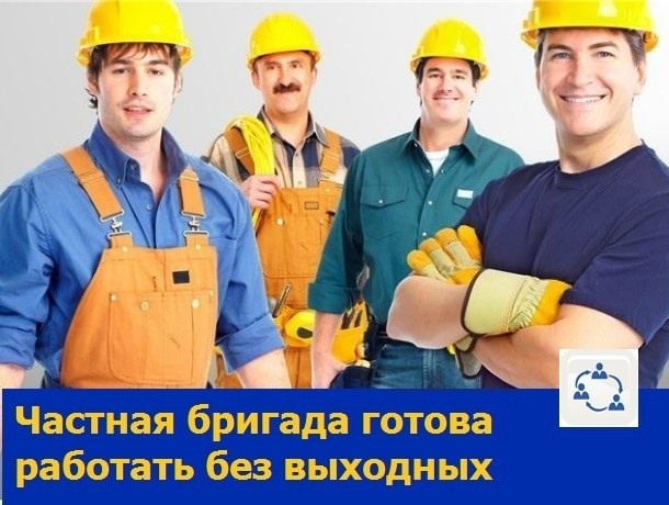 Трезвые и неутомимые рабочие предлагают свои услуги жителям Ростова