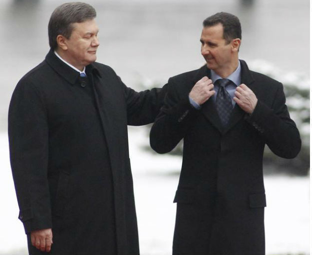 Украинцы высмеяли фото Януковича с Асадом: «изучайте карту Ростова»