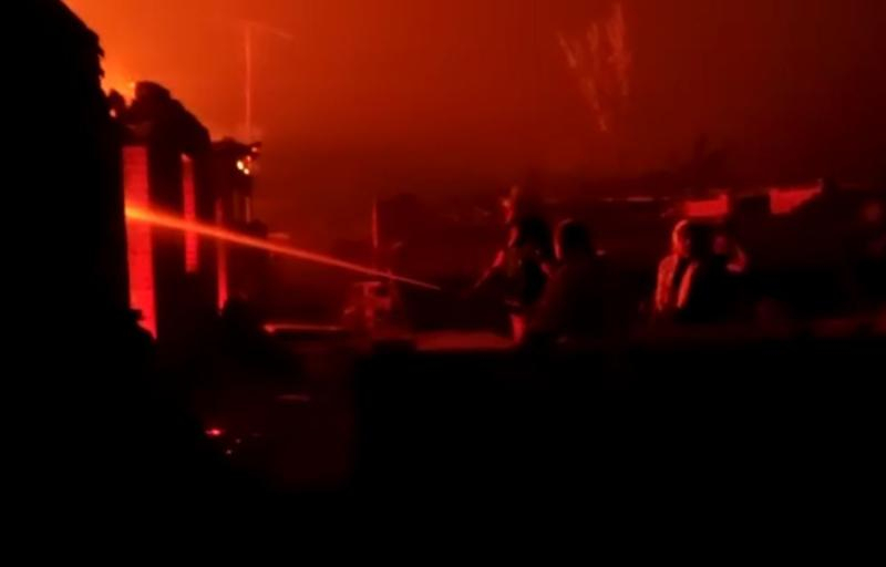 Перекинувшийся на станицу лесной пожар в Ростовской области уничтожил 34 здания
