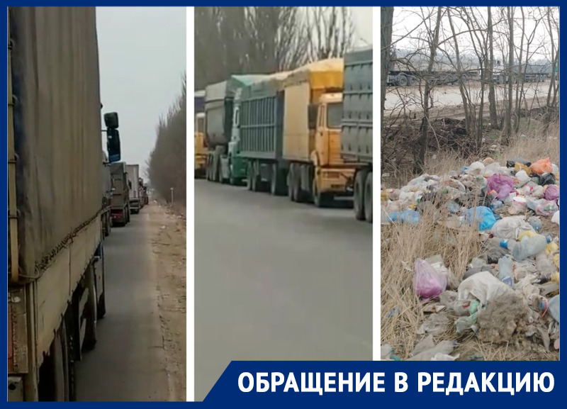 Дальнобойщик из Ростова показал огромную пробку на КПП из ДНР