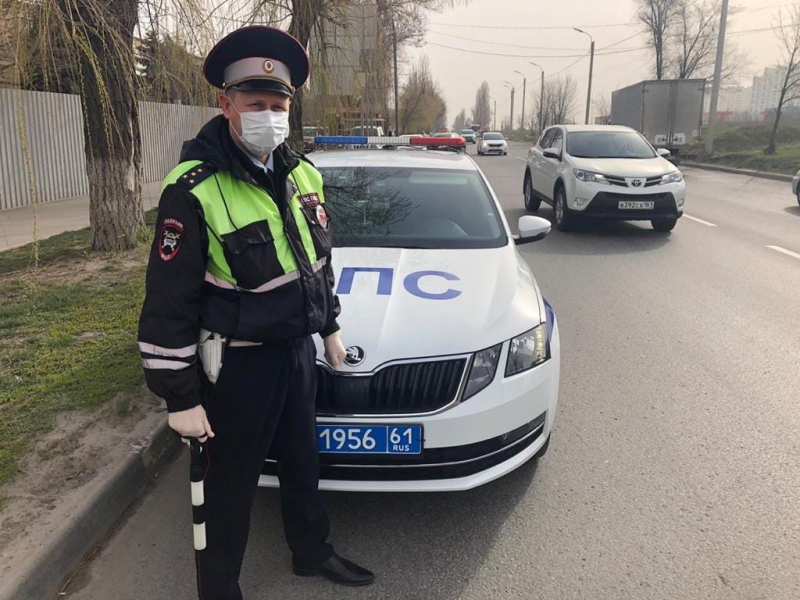 Из-за коронавируса ростовская полиция будет работать в масках и перчатках