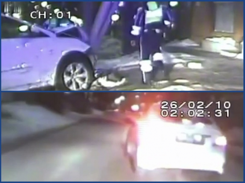 Подростки на угнанной машине попали в ДТП, уходя от погони 