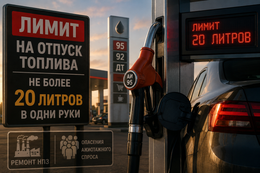 В Ростовской области ограничили отпуск топлива на АЗС