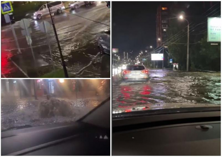 Мощный ливень с градом накрыл Ростов-на-Дону ночью 26 июня