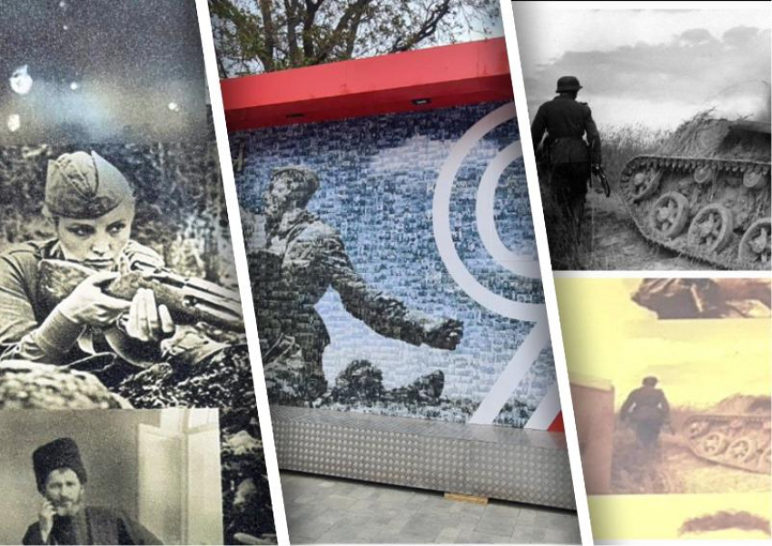 Ростов ко Дню победы украсили фотографией фашиста на фоне сгоревшего советского танка