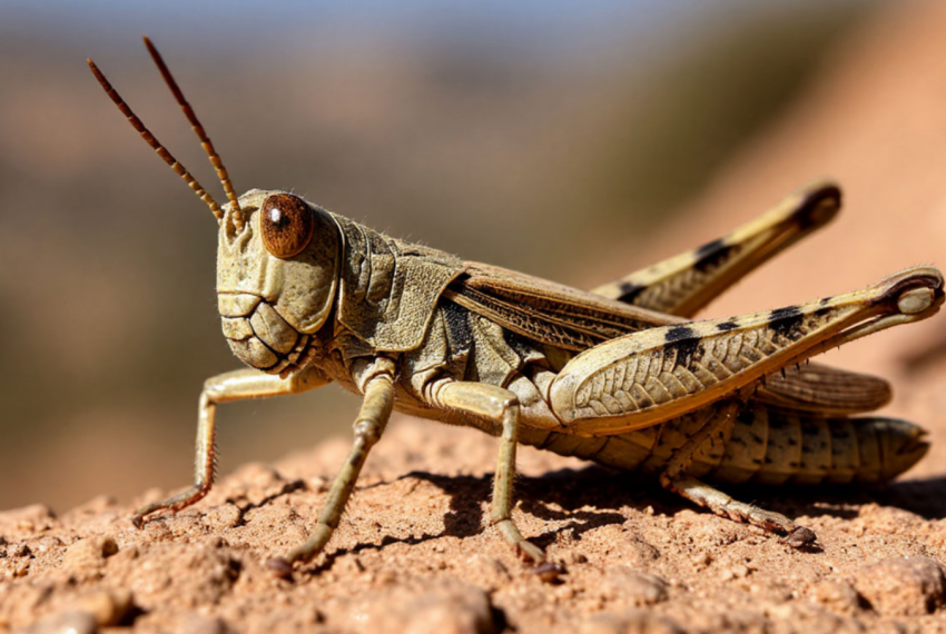 Массовая атака саранчи угрожает полям Ростовской области