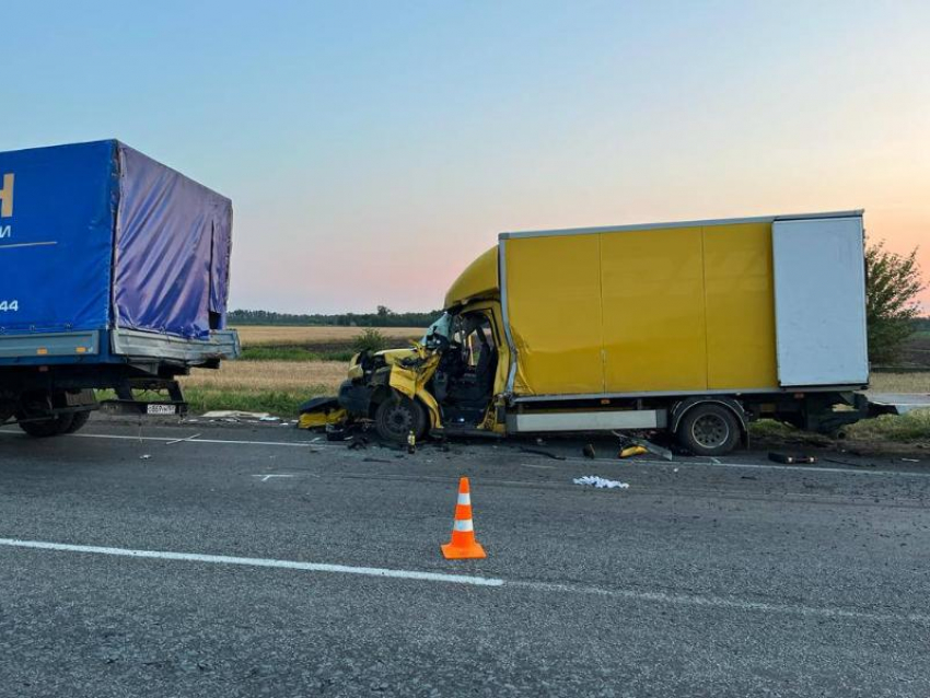 В Ростовской области на трассе в ДТП погибли водители двух грузовиков