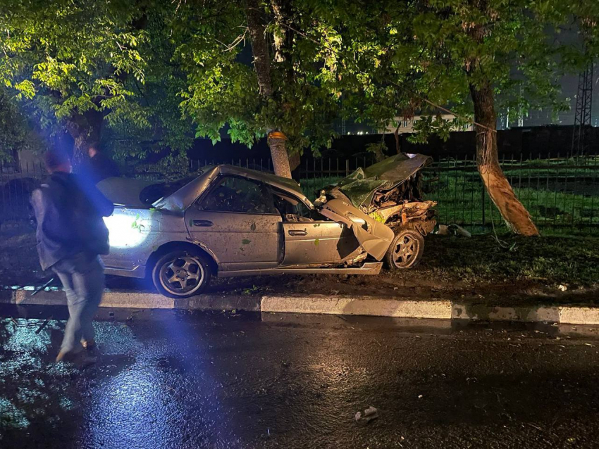 В Ростовской области иномарка врезалась в дерево, водитель погиб